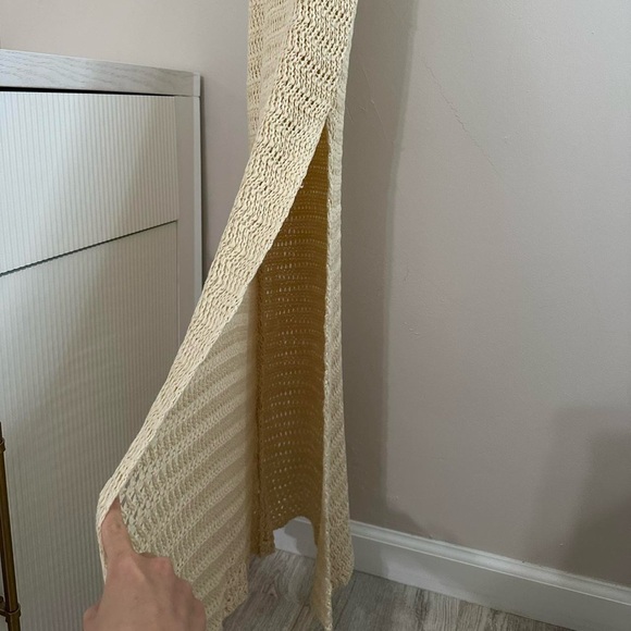 SHEIN Tan Ribbed Sleeveless Crocheted Dress - Picture 4 of 6